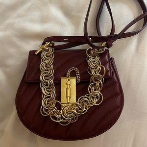 Calfskin Quilted Mini Drew Bijou Shoulder Bag Red